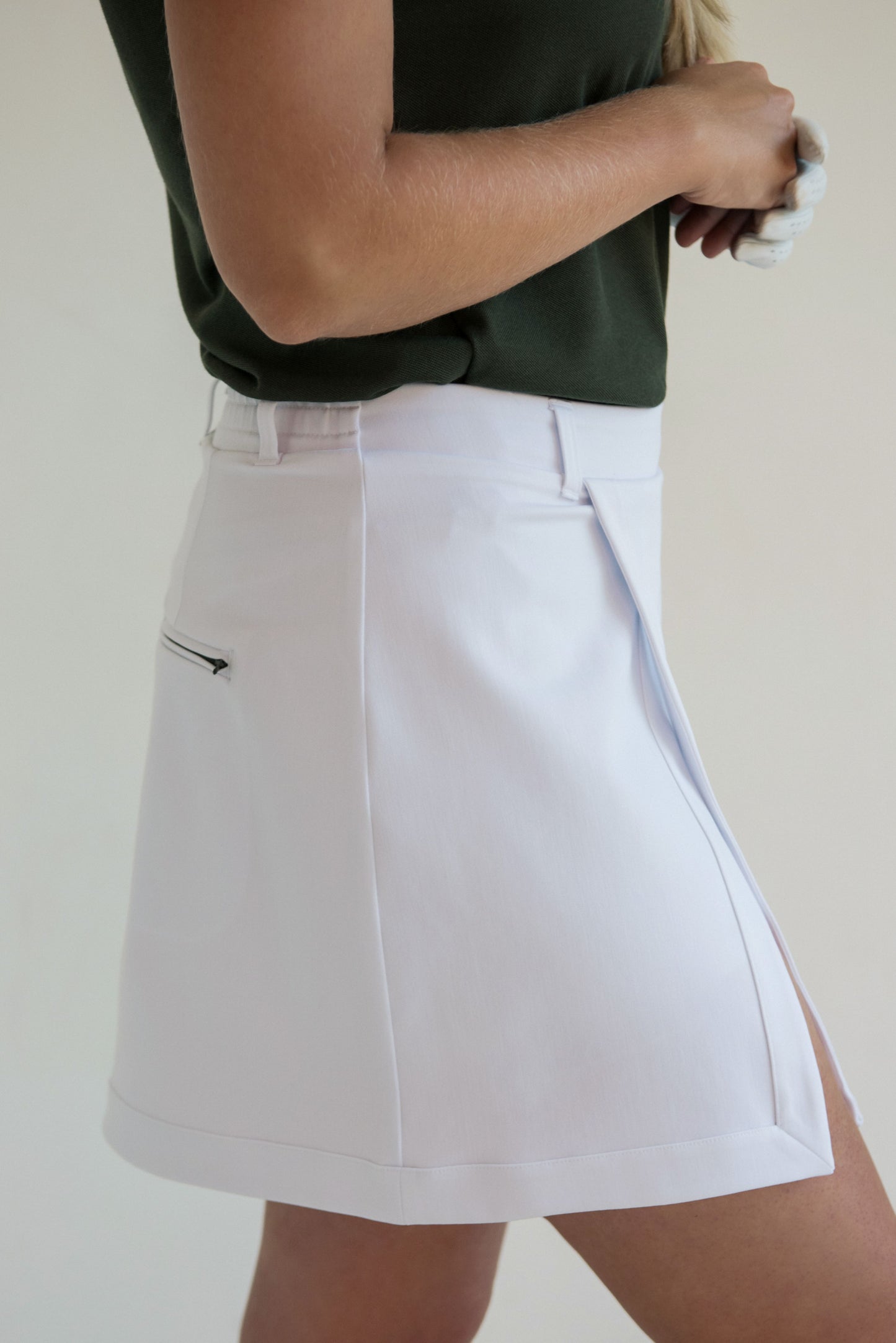 Skirt - White with green logo