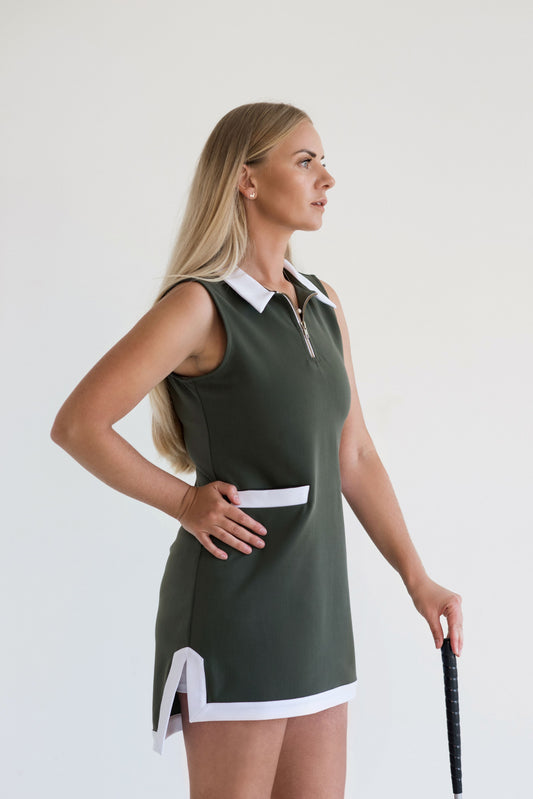 Dress - Green with white logo