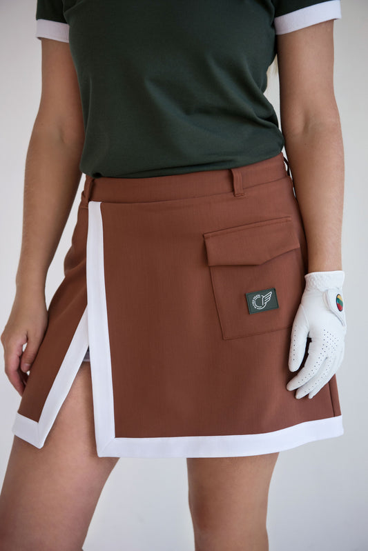 Skirt - Brown with green logo