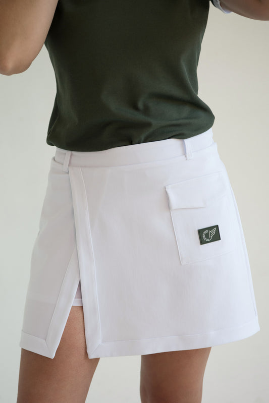 Skirt - White with green logo