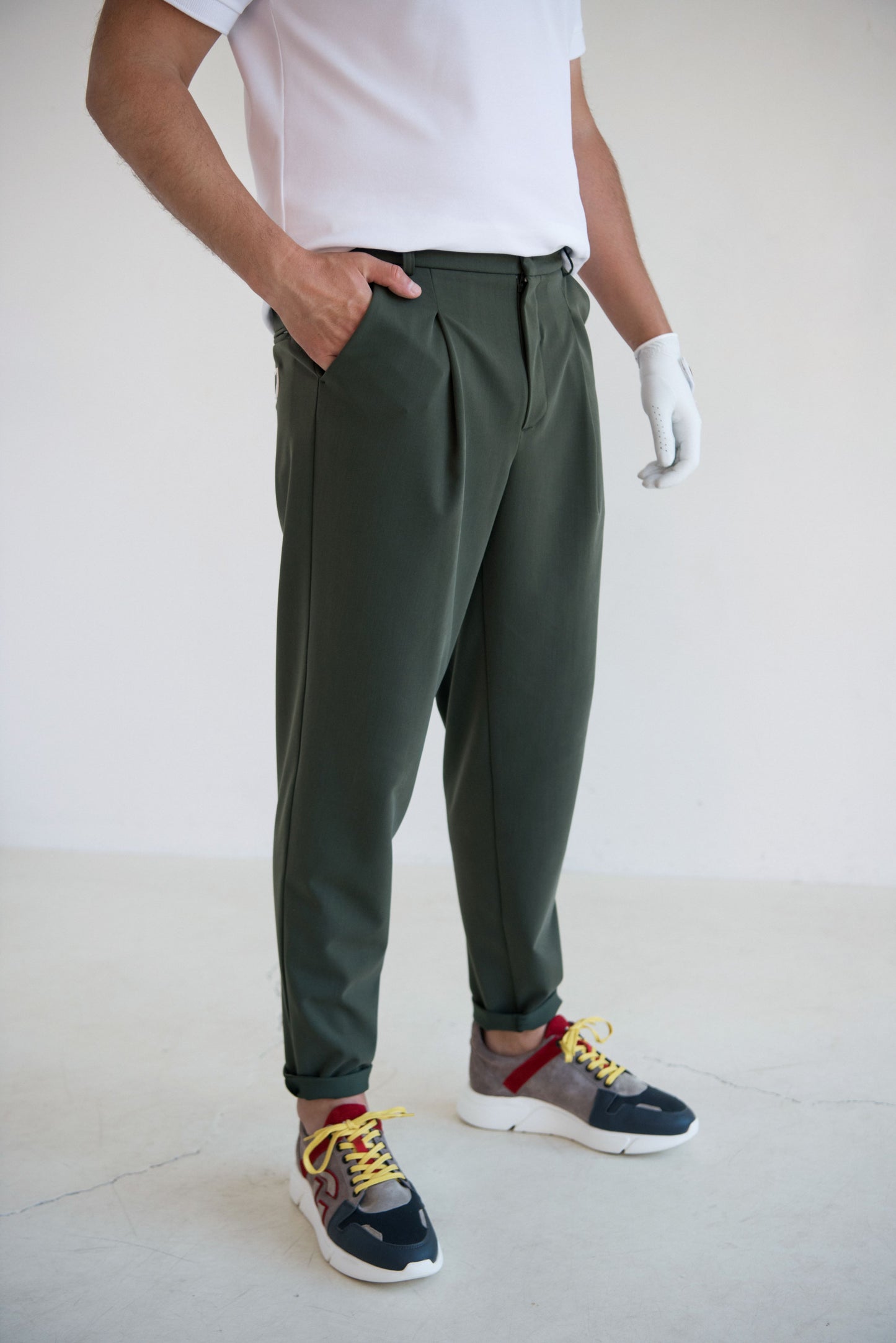 Pants - Green with white logo