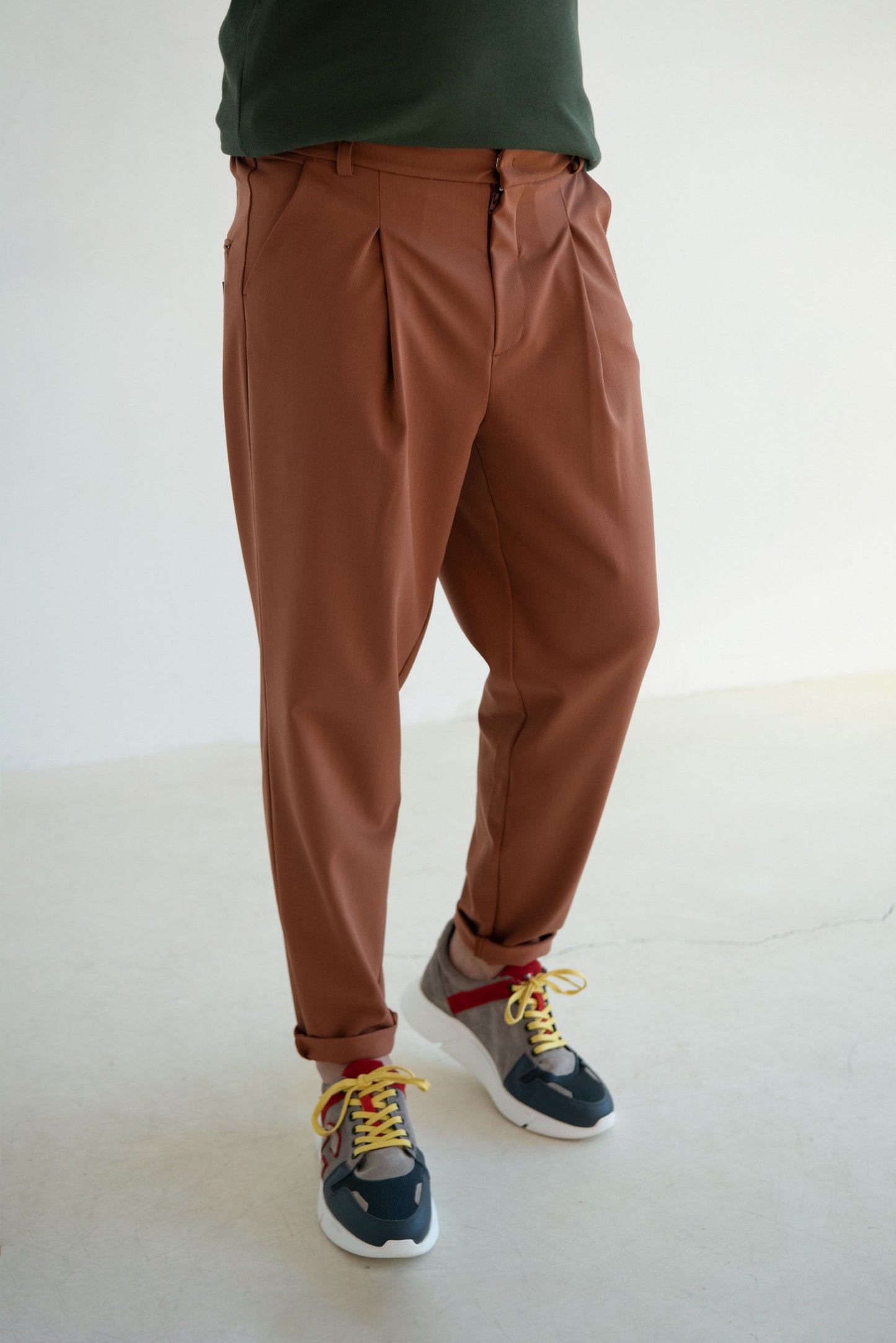 Pants - Brown with green logo